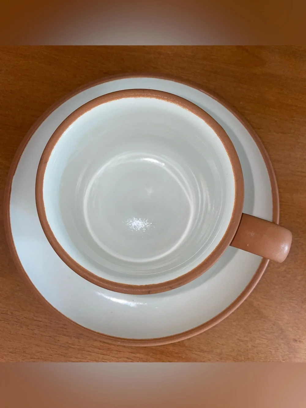 Pottery Barn Terracotta Cup & Saucer